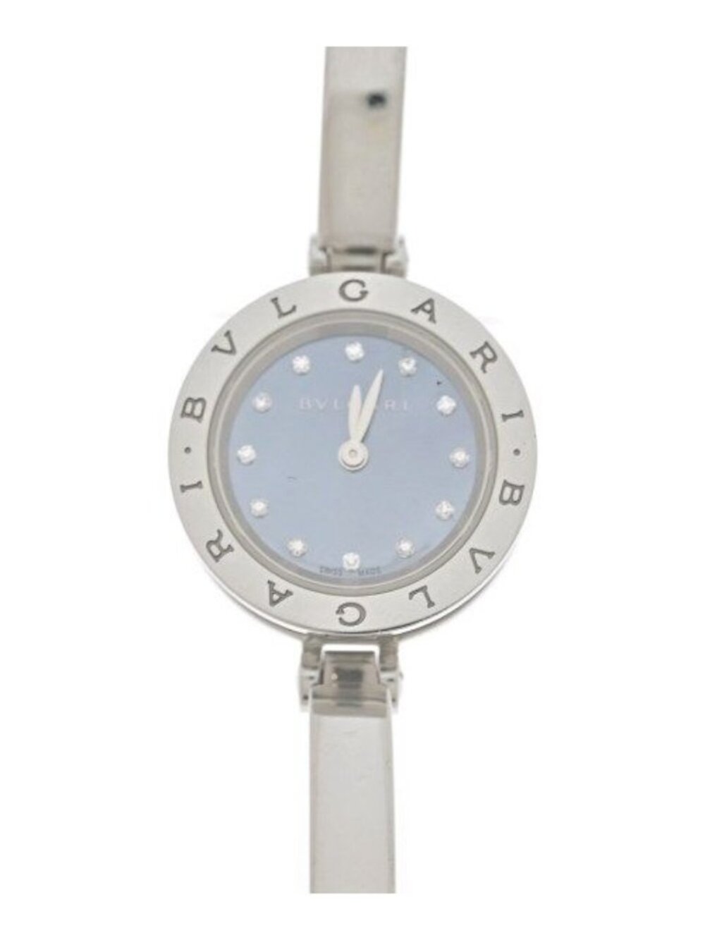 Bvlgari B.zero1 BZ23S Diamond Quartz Watch Stainless Steel Silver